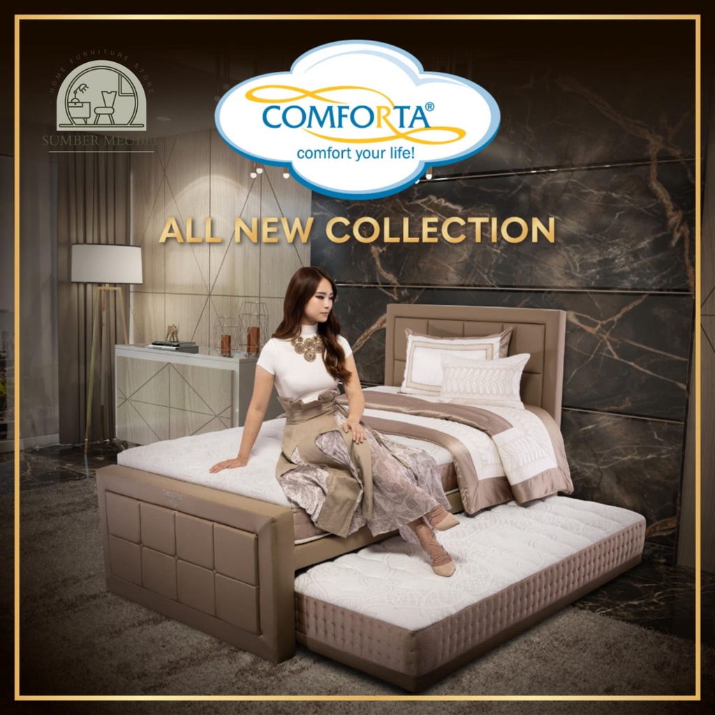1 SET SPRINGBED COMFORTA 2IN1 COMFORT DUO