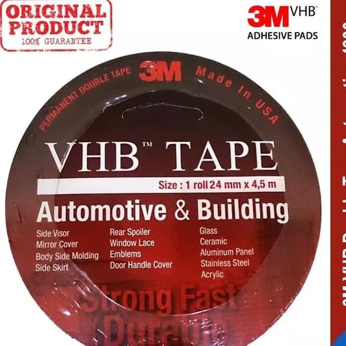 

Star Double Tape 3M Vhb 1 Inci X 4,5Mtr Terbatas