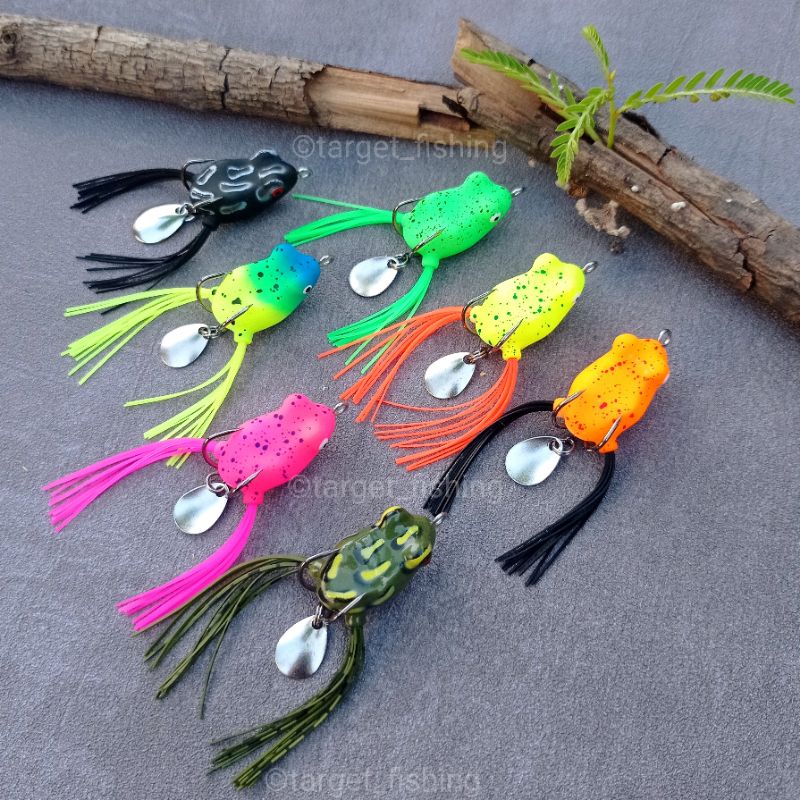 Soft Frog Skirt &amp; Blade UL Impor - Umpan Casting Gabus / Haruan