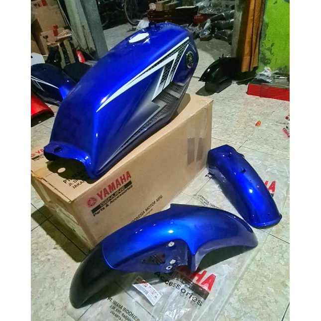 BODY 1SET TANGKI RX KING RXKING 2004 BIRU ORIGINAL