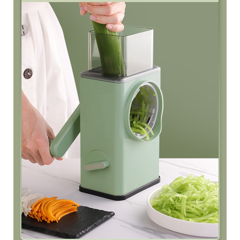 &lt;^ SJA ^&gt;  Alat Pemotong Sayuran Dan Buah / Alat Parut TABLETOP DRUM GRATER  Multifungsi Vegetable Chopper Cutter