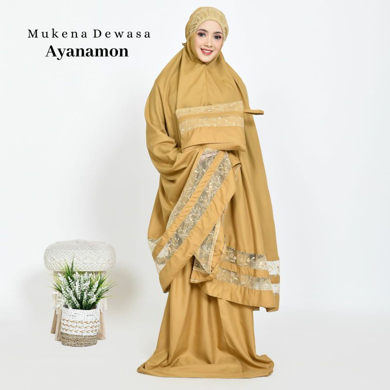 MUKENA DEWASA KATUN AYANAMON KEPALA KHADIJAH TERBARU MEDAN