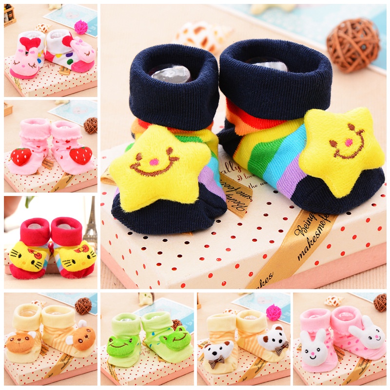 Kaos Kaki Bayi Rattle Bisa Bunyi Anti Slip M003