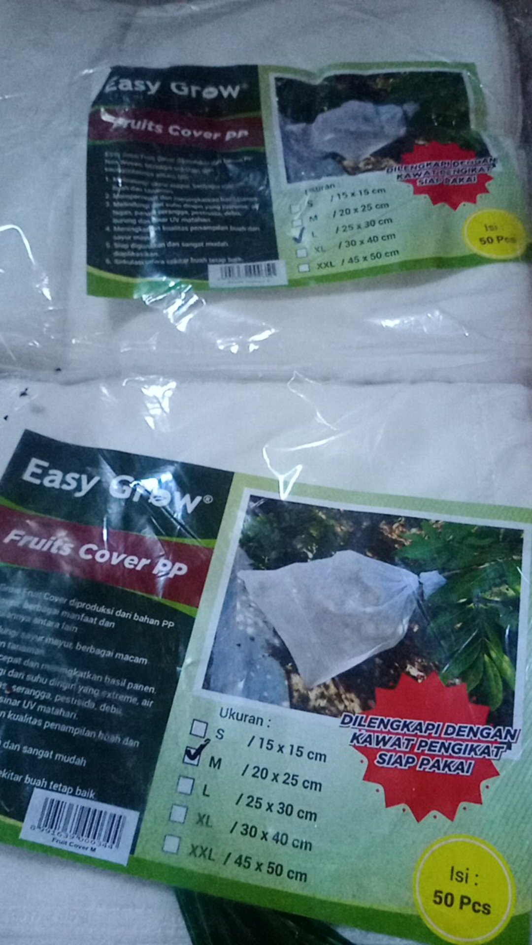 Kantong Pembungkus Buah Fruit Cover Size M 20 X 25 Cm