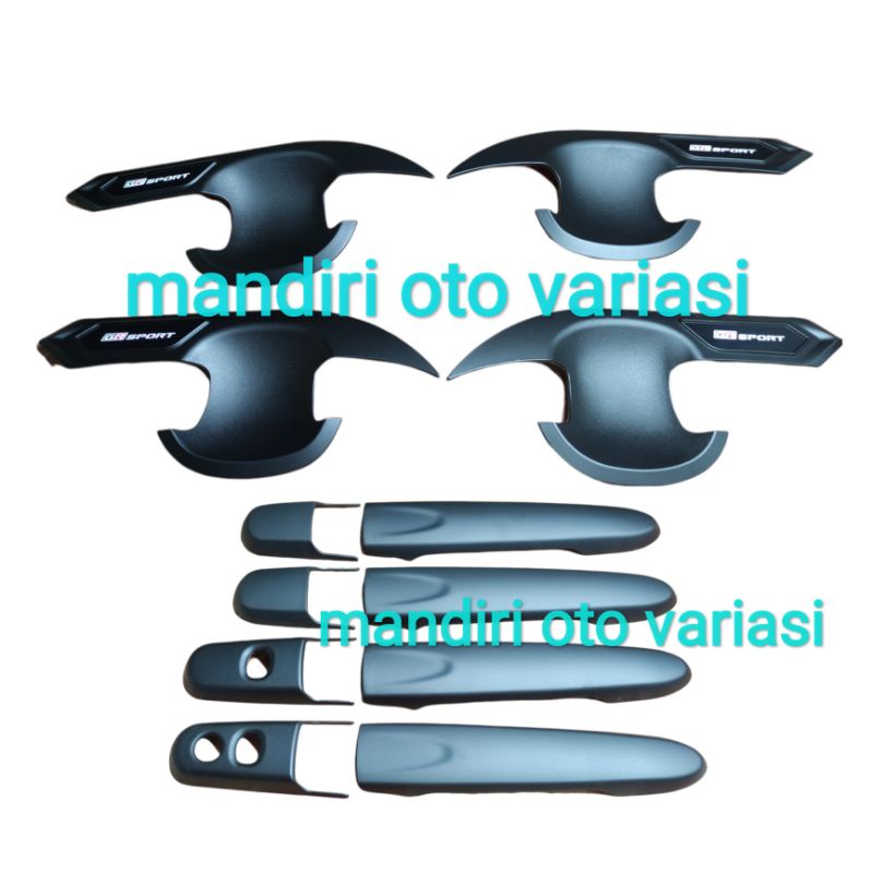 Paket outer handle cover keyless all new rush terios 2021 GR Sport hitam outer handle variasi ekster