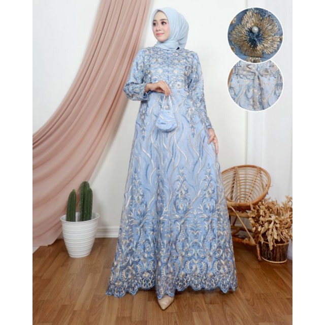 Gamis Tille Borkat Terbaru// Gamis Tille Borkat Original// Gamis Tille Borkat Pesta// Gamis Tille Bo