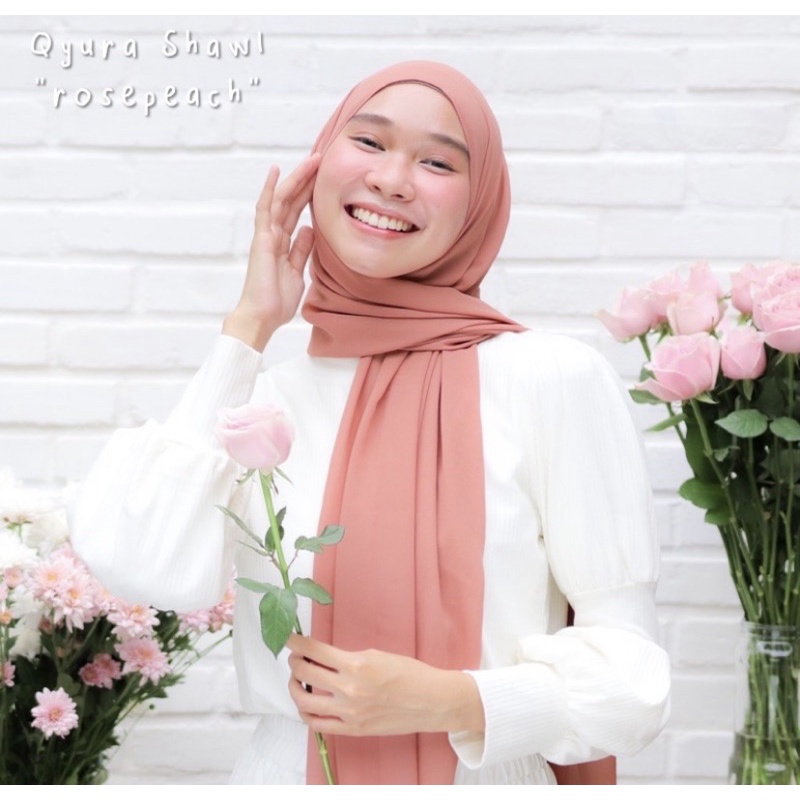 Itsmostly - Qyura Shawl-Rosepeach