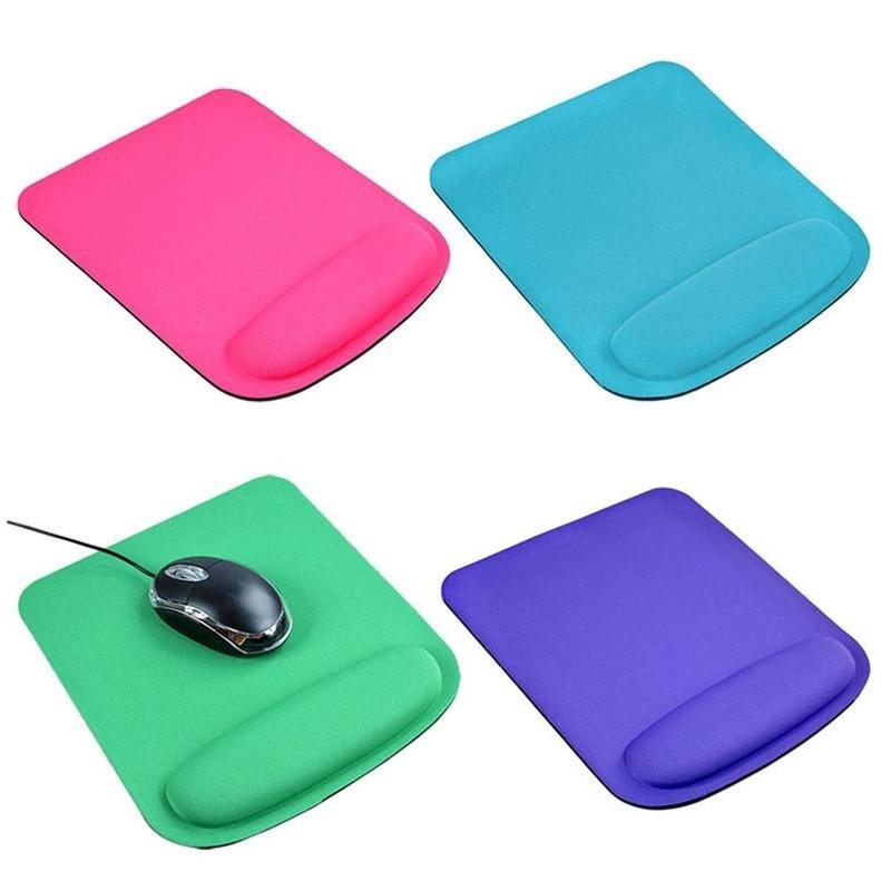 Mouse Pad Gaming Bentuk Persegi Desain Ergonomis Nyaman Dengan Gel Pergelangan Tangan