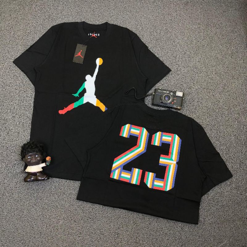 TSHIRT KAOS BAJU NIKE AIR JORDAN JUMPMAN DNA PASTEL NEW BLACK LIKE ORI