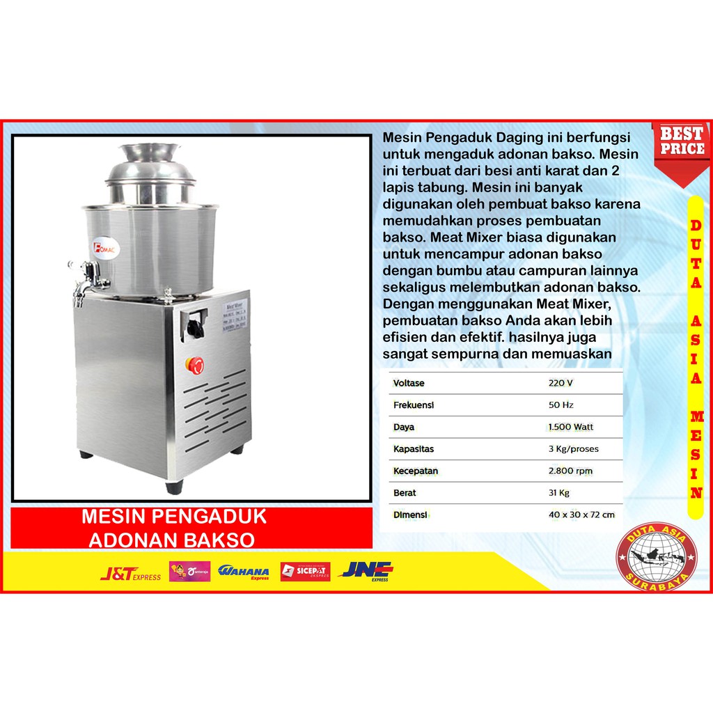 MESIN PENGADUK ADONAN BAKSO