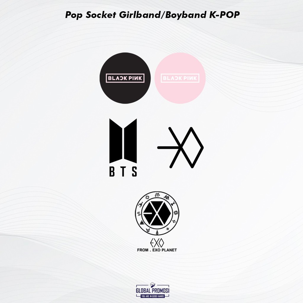 Pop Socket Custom Print UV PopSocket Satuan bs Kpop BT21 BTS Karakter Design Bebas Full Warna