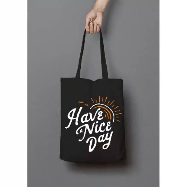 Fashion Fair - (G) TOTEBAG (PAKAI PEREKAT) Tote bag LOGO Tulisan kpop murah wanita custom motif