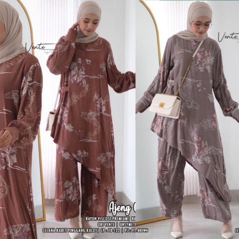 Oneset XXL LD 110 Setelan Wanita Rayon One Set Rayon Motif Daily Set Setcel Ajeng Oneset Vente