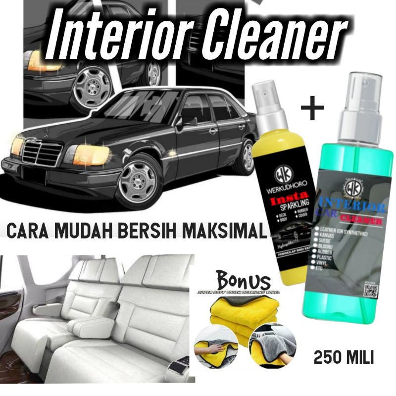 PEMBERSIH INTERIOR MOBIL / INTERIOR CLEANER / PEMBERSIH JOK PLAFON KULIT