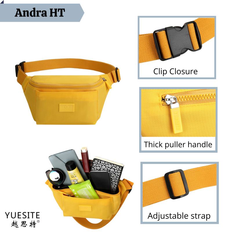 TAS PINGGANG WANITA YUESITE ANDRA WAISTBAG ANTI AIR IMPORT CYUTEBAGS