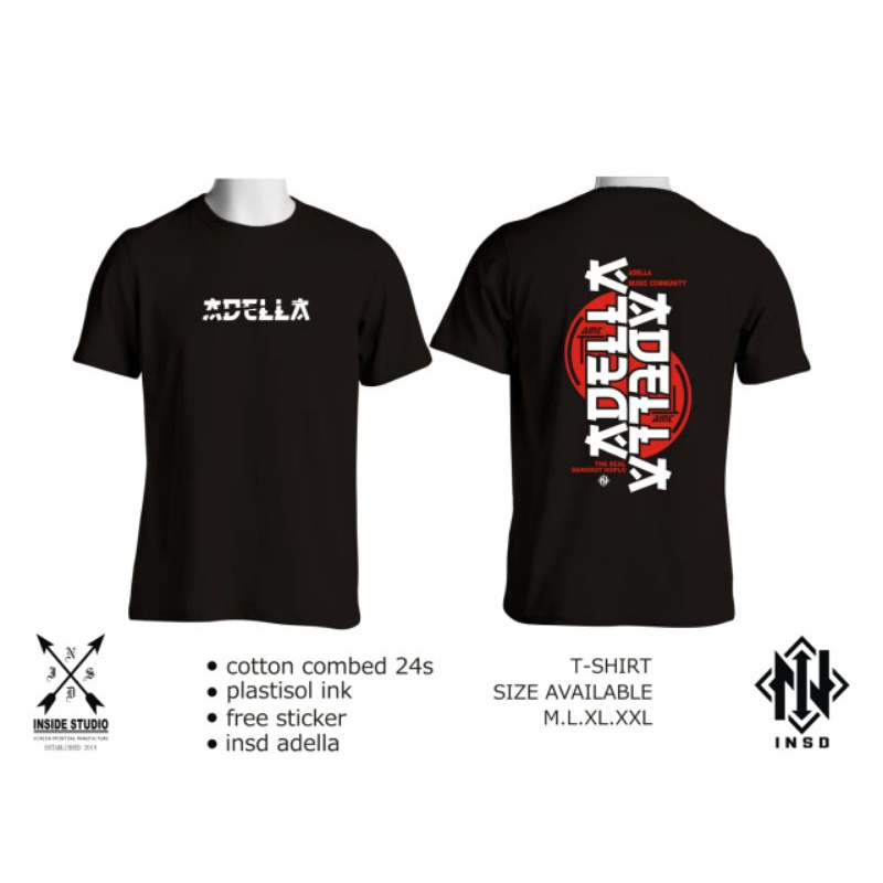 KAOS DISTRO ADELLA AMC ORIGINAL CUMI-CUMI AUDIO KODE INSD ADELLA NEW TSHIRT