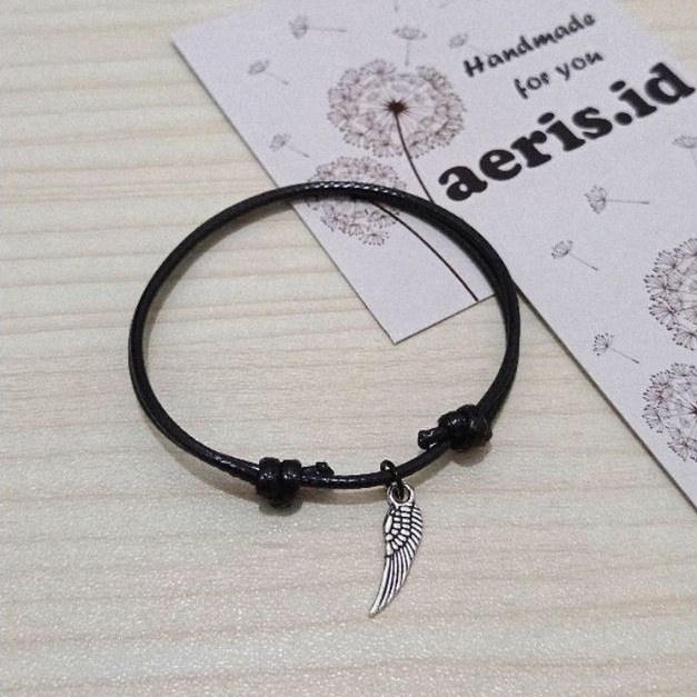 Gelang Charm Sayap Silver