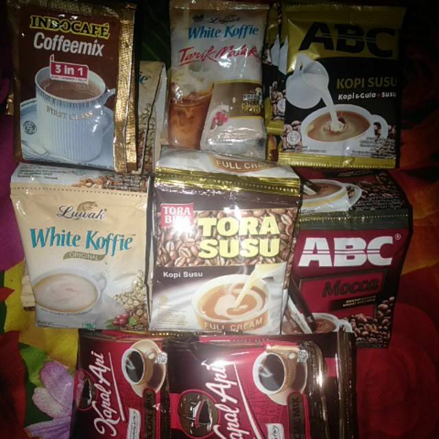 

Kopi kapal api special mix/ABC/indocofee/luwak White coffe