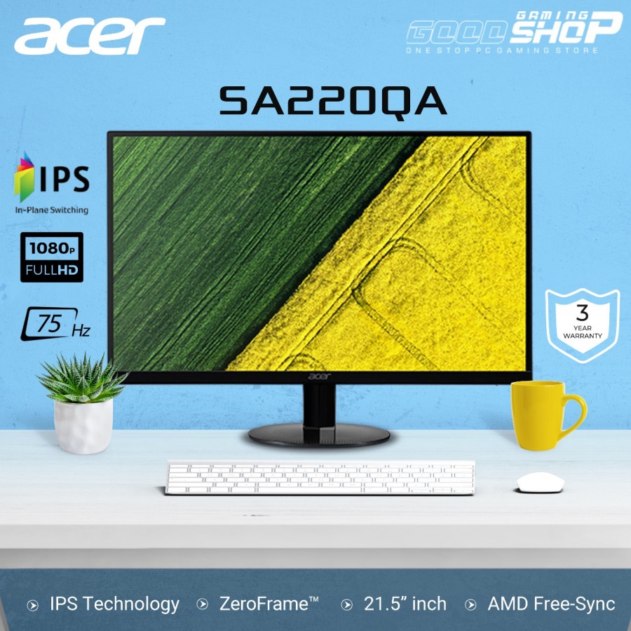 ACER SA220Q_A / SA220Q 22'' Ultrathin Frameless 75hz - Gaming Monitor