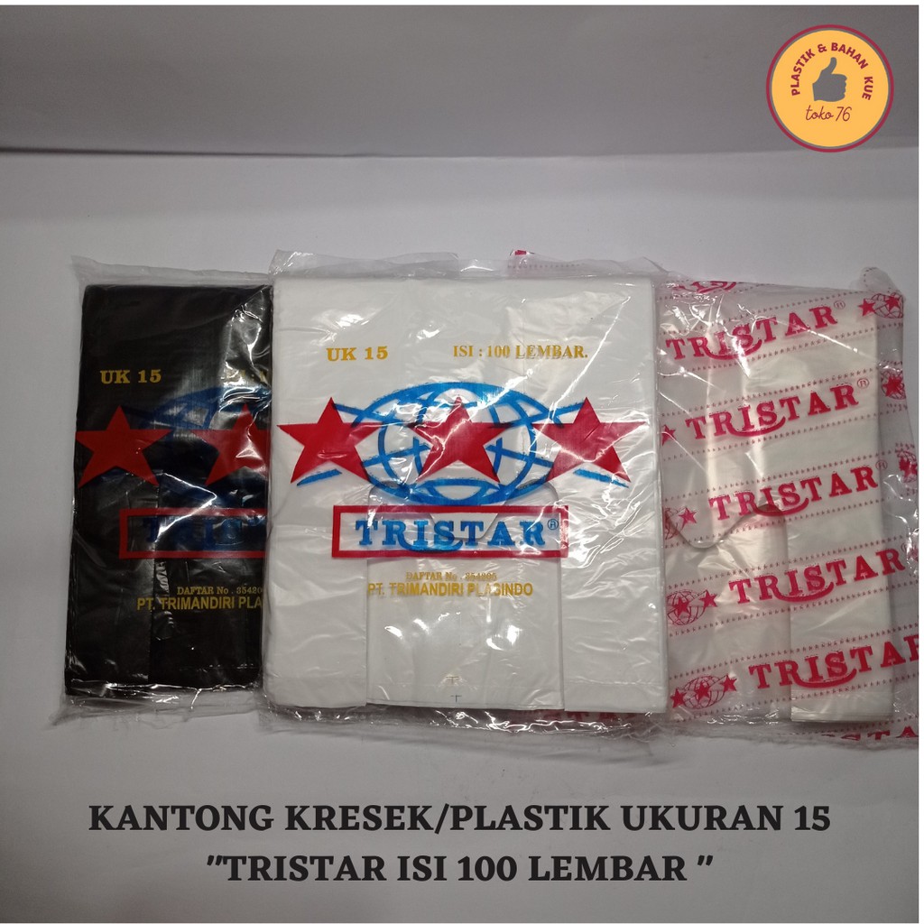 KANTONG PLASTIK UKURAN 15 / TRISTAR 15 / KANTONG KRESEK 15