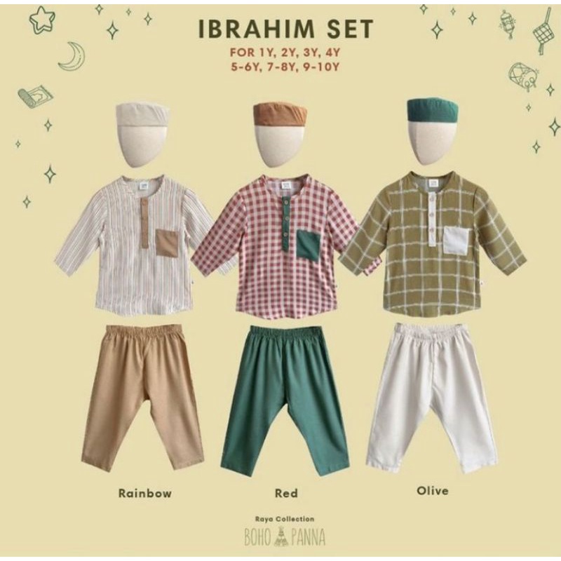 Bohopanna Raya Collection Ibrahim Set Baju Koko Anak