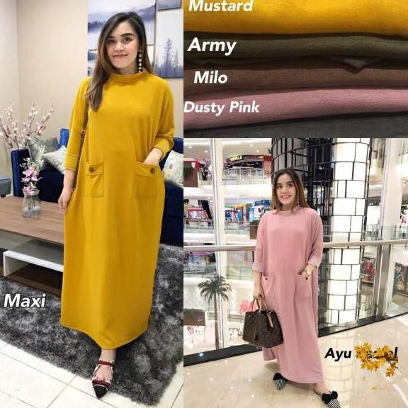 Tren DB GAMIS YULIA KANCING(COD)