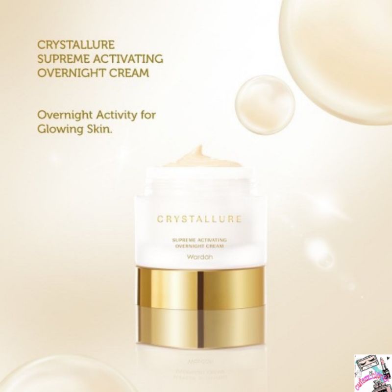 ☃Cutezz_Ching1☃Wardah Crystallure Supreme Activating Overnight Cream 50g