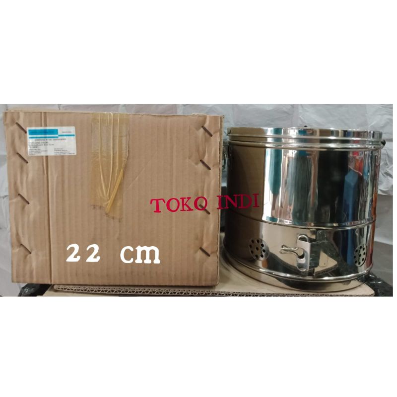 Tromol 22 cm/Dressing Drum 22 cm/Tromol Kasa 22 cm Stainless