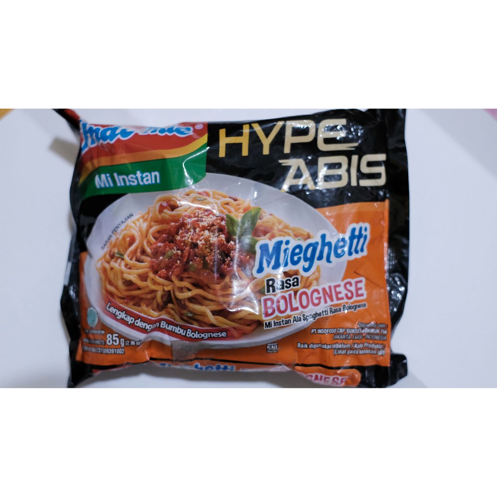 

Indomie Goreng Mie Ghetti Hype Abis rasa Bolognese/pcs 85 gr