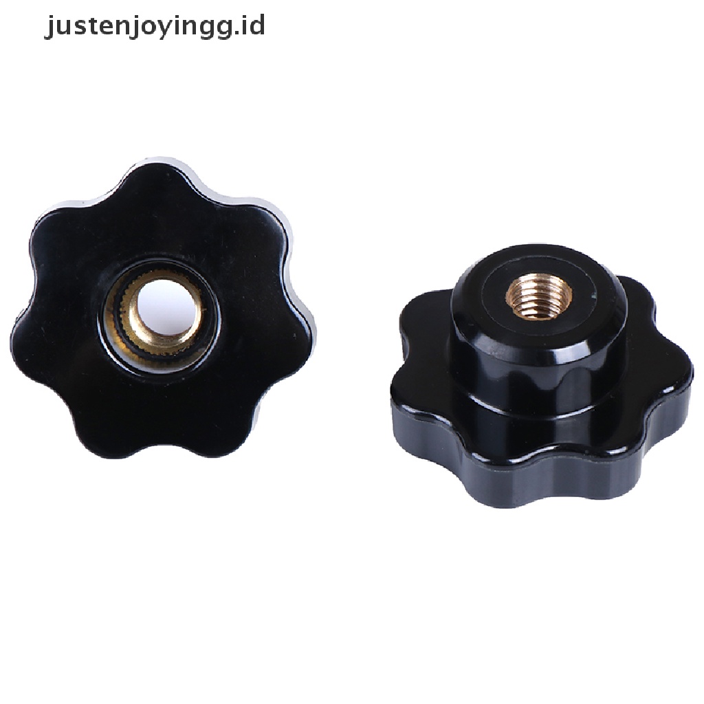 // justenjoyingg.id // M5/M6/M8/M10/M12 Female Thread Seven Star Shaped Head Clamping Nuts Knob ~