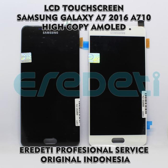 LCD TOUCHSCREEN SAMSUNG A7 2016 A710 HIGH COPY AMOLED KD-002856 - Hitam Terjangkau