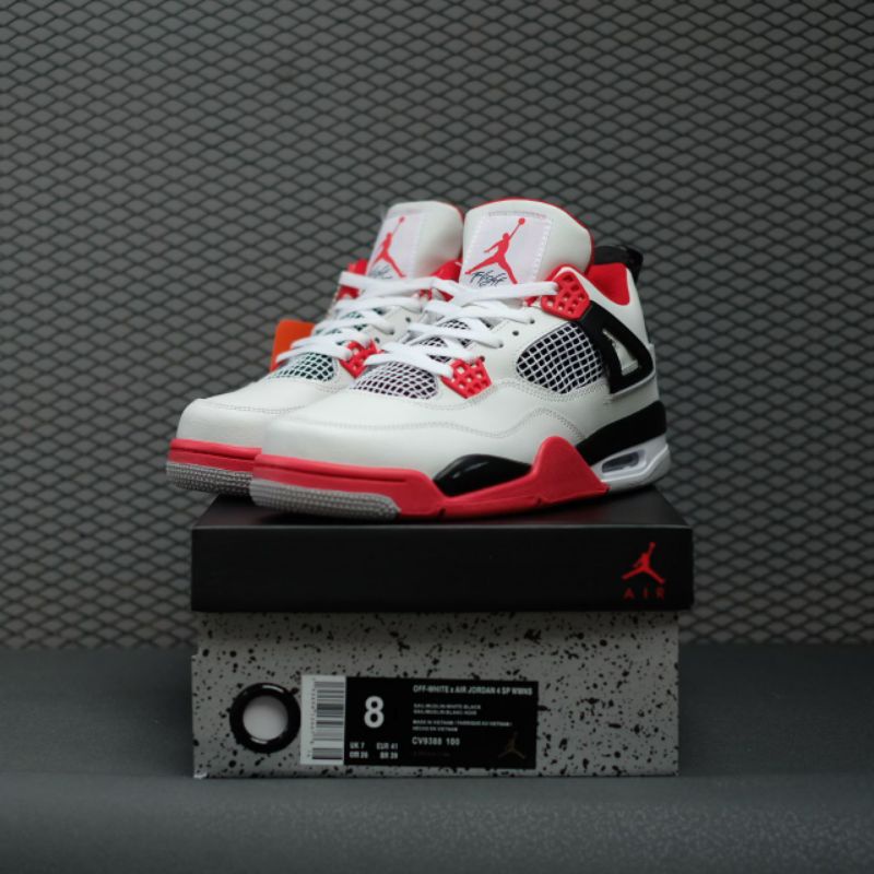 NIKE AIR JORDAN 4 RETRO FIRE RED (2020) MADE IN VIETNAM