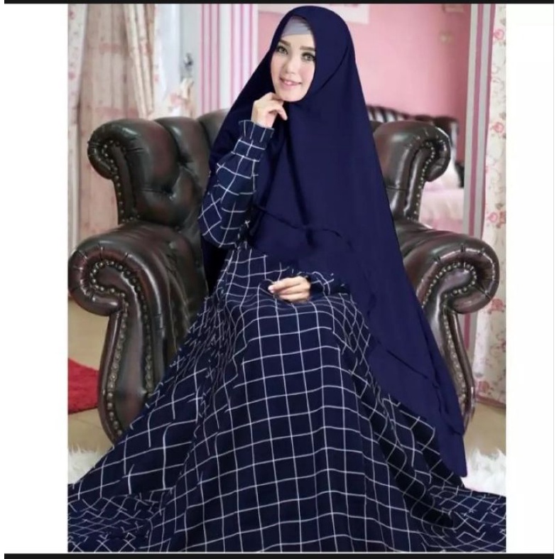 yk shop set gamis monalisa salur +khimar