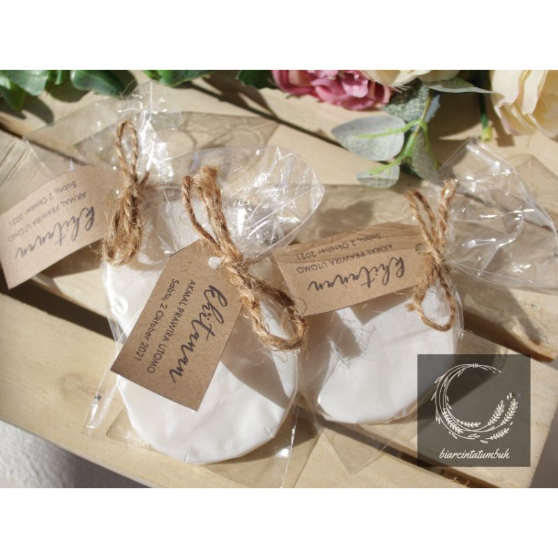 Souvenir soap bar bulat