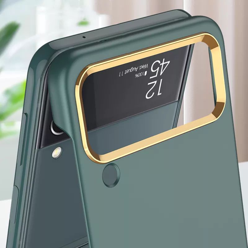 Case Samsung Galaxy Z Flip 4 5G Hard PC Plating Lens Protection GKK