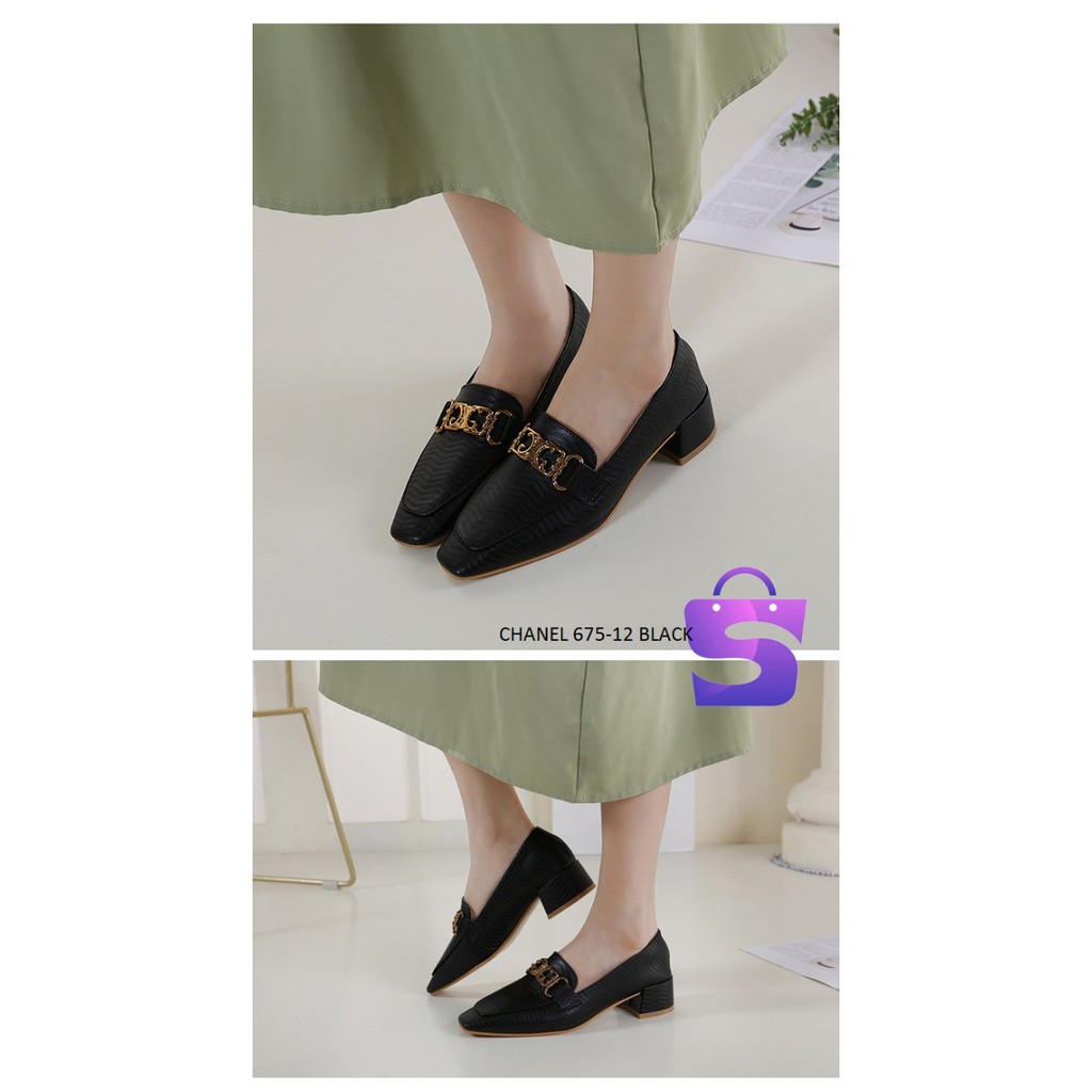 SEPATU WANITA HEELS PLATFORM SHOES 675-12