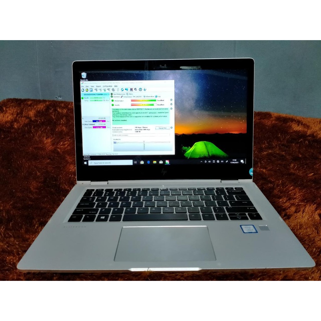 Ultrabook HP Elitebook X360 1030 G2 Core i5 7200U SSD Slim Mulus