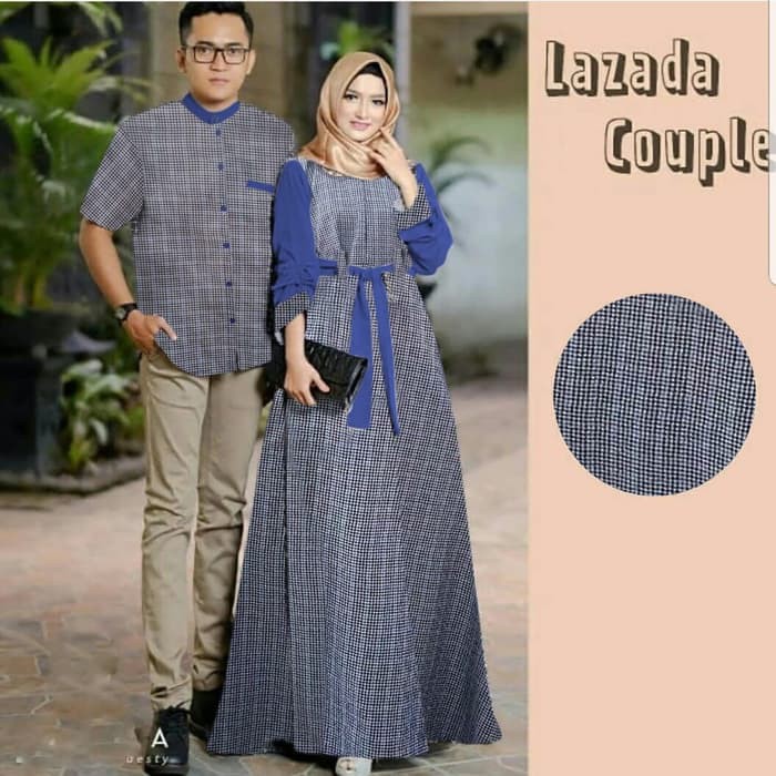 Couple Lazada BIRU, MERAH 2 WARNA