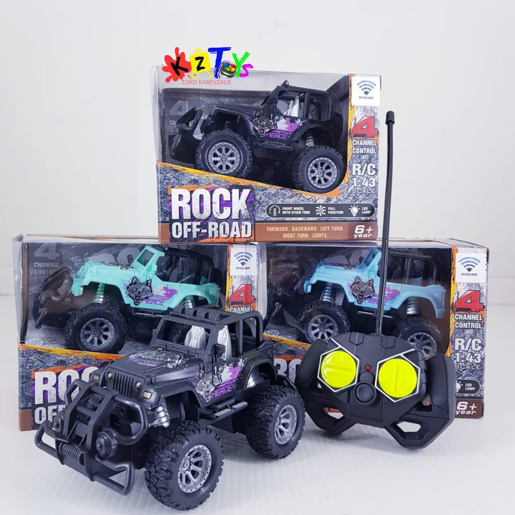 MAINAN MOBIL REMOTE CONTROL - RC JEEP ROCK CRAWLER