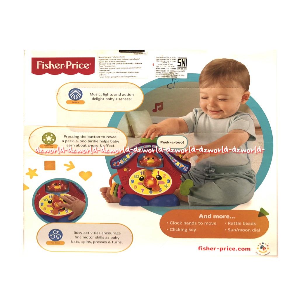 Fisher Price Laugh &amp; Learn Peak A Boo Cuckoo Mainan Jam Untuk Bayi