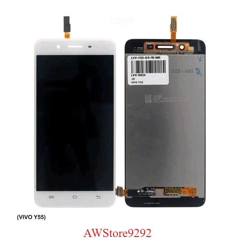 LCD TS Touchscreen Fullset VIVO Y55 1610 BLACK WHITE