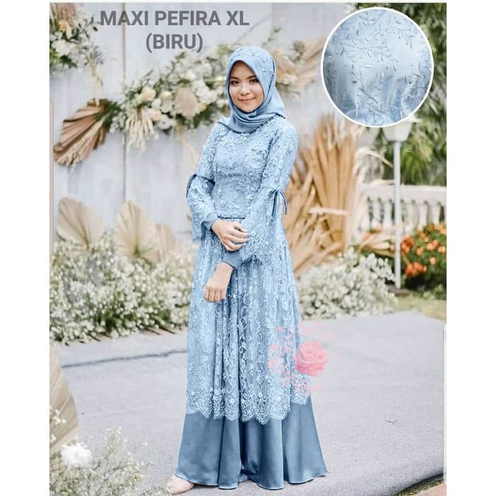 Gamis burkat kombinasi