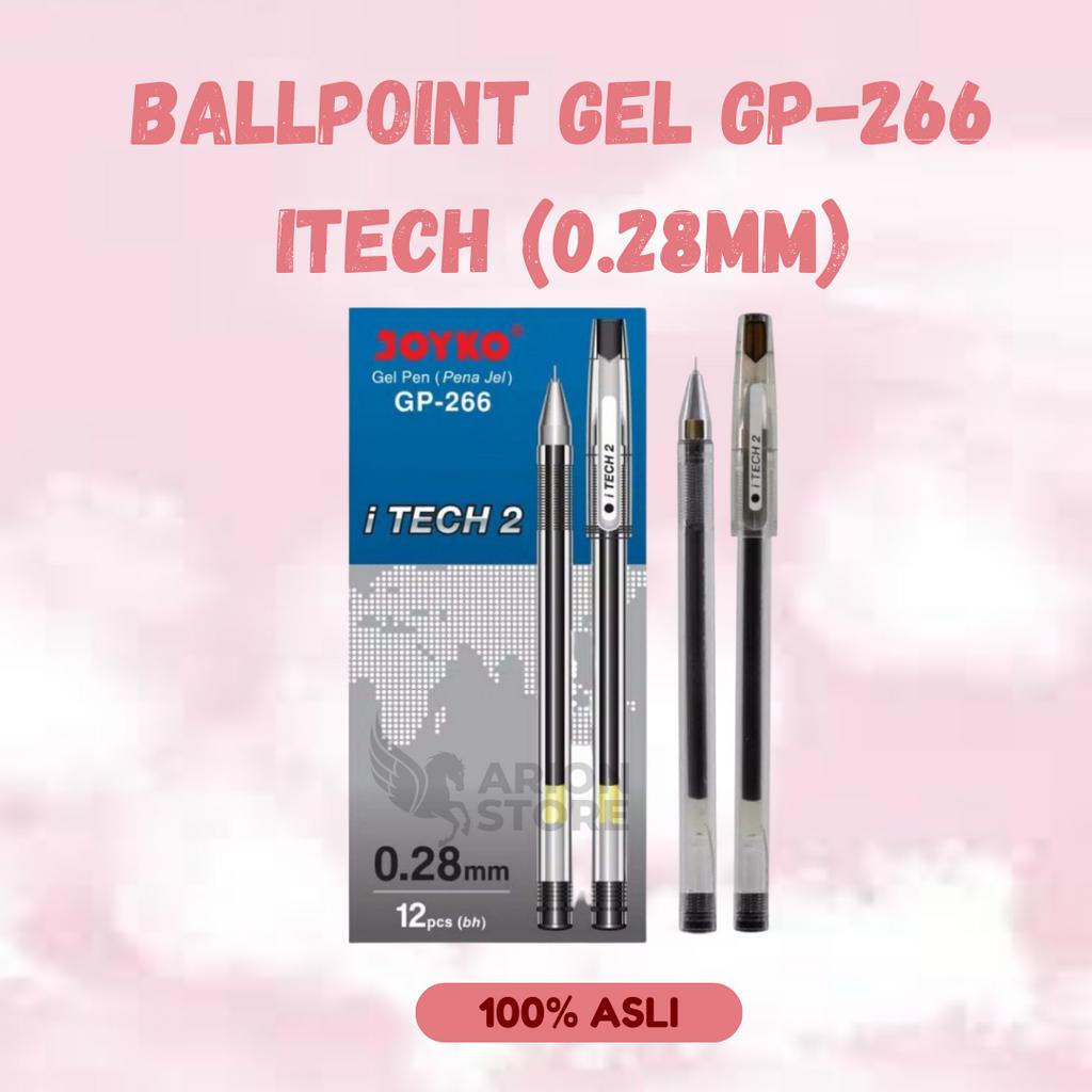 

[ARION STORE] Ballpoint Gel Itech GP-266 0.28mm / Pulpen Itech GP-266 Joyko [PCS]