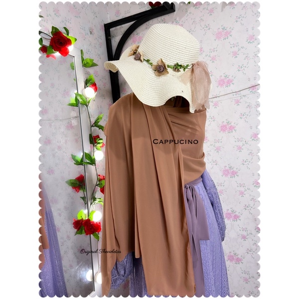 PASMINA PREMIUM BY THEVIOLETAS CERUTY BABYDOLL ORIGINAL IMPORT