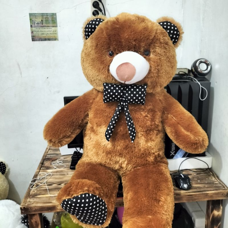 boneka beruang jumbo polos 80cm
