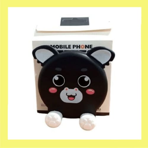 FS Holder Phone Stand Boneka Cute Bear Foldable 3D Cartoon Phone Holder Folding Desktop T3