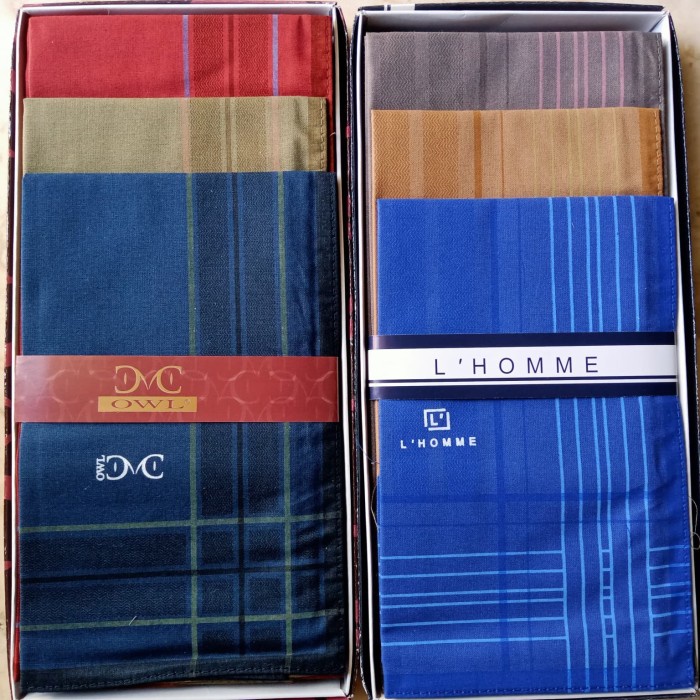 Saputangan Pria katun 1 losin