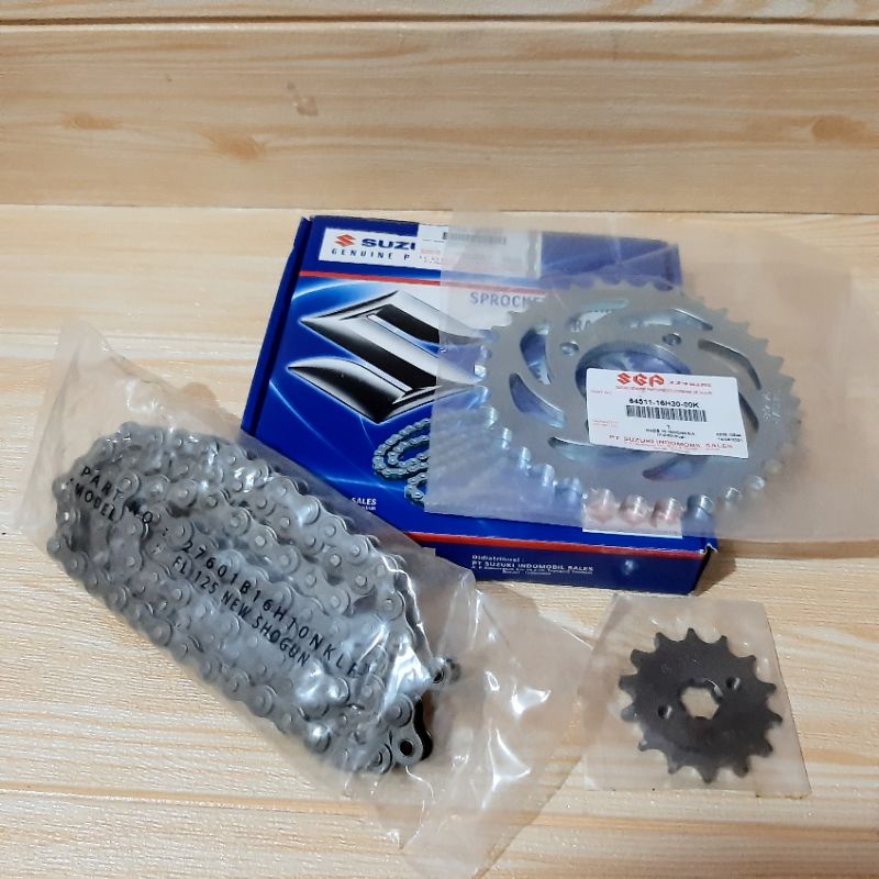Gir Rantai Gear Set Gear Rantai Satria Fu 150 2014 Facelift Original