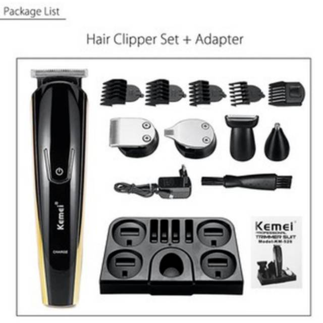 Kemei KM-526 Hair Clipper Alat Mesin Cukur Rambut Jenggot Kumis Bulu Hidung Kemei KM526