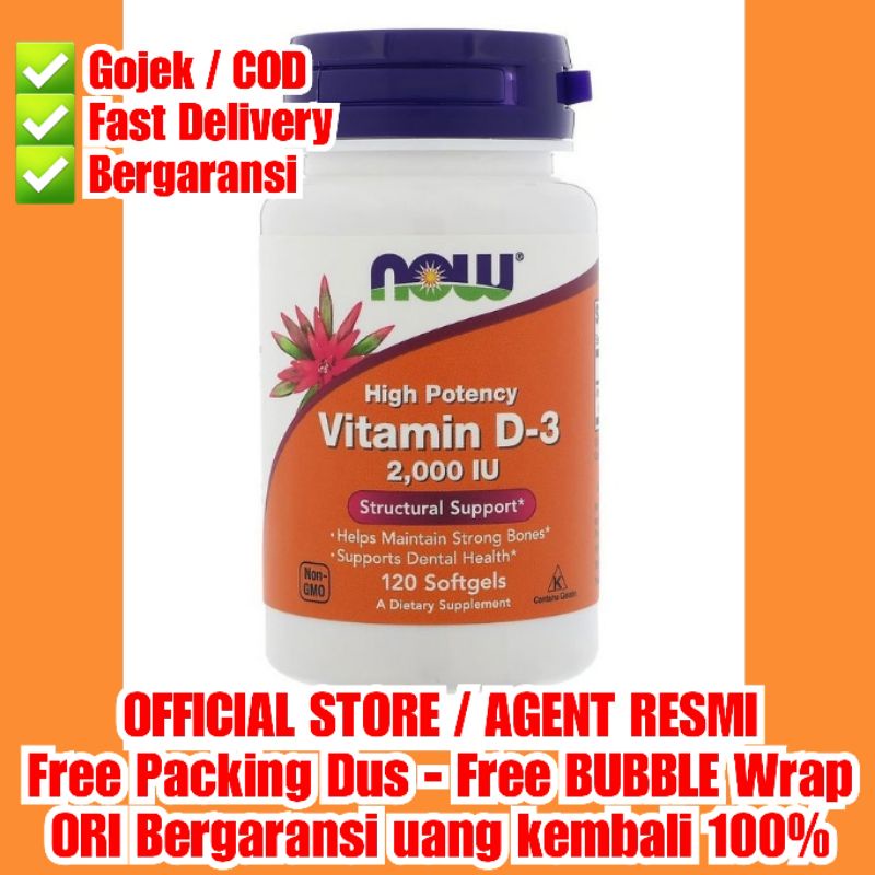 NOW Vitamin D3 1000iu / 400iu / 2000iu / 5000iu Vitamin Booster Imune Tubuh Blackmores